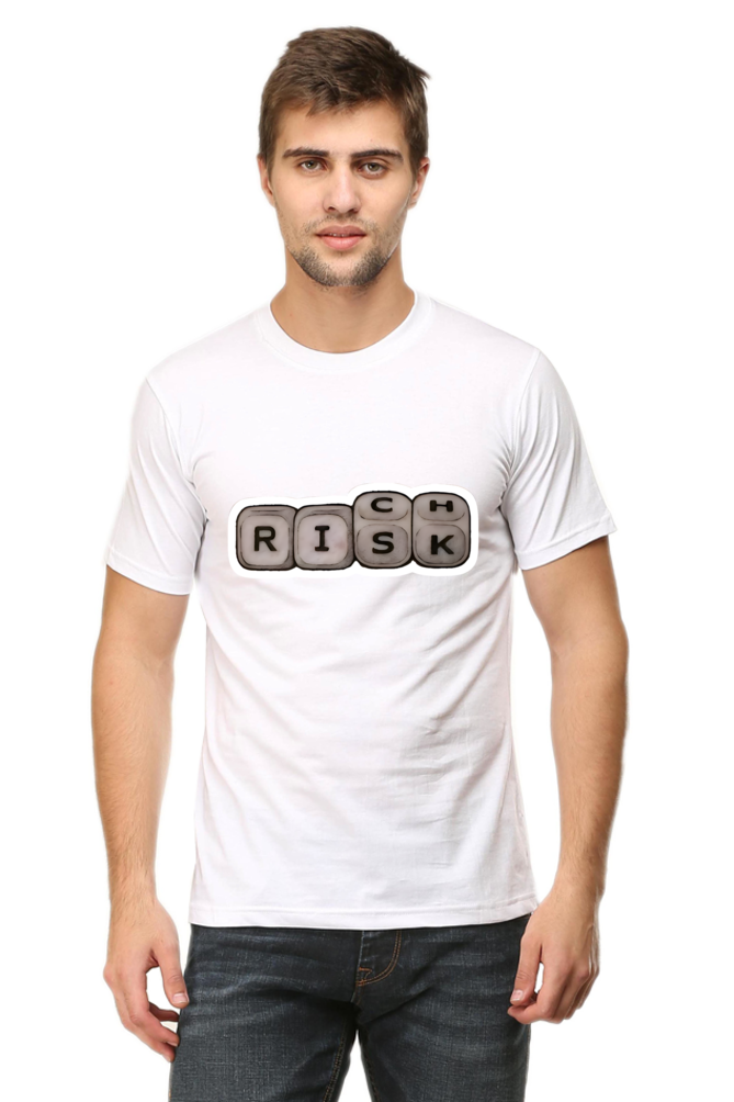 Risk Rich - Round Neck Half Sleeve Classic T-shirt