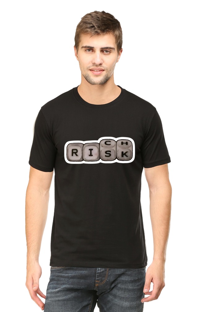 Risk Rich - Round Neck Half Sleeve Classic T-shirt