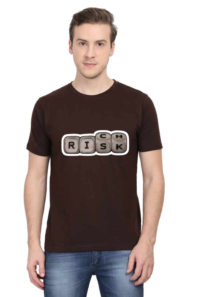 Risk Rich - Round Neck Half Sleeve Classic T-shirt