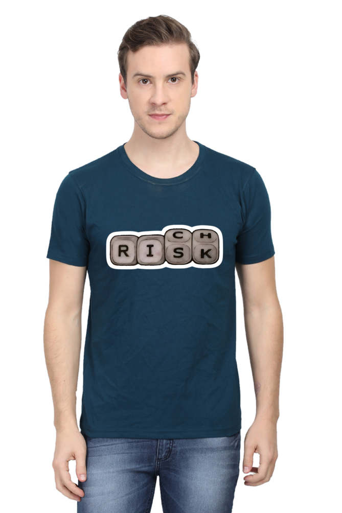 Risk Rich - Round Neck Half Sleeve Classic T-shirt