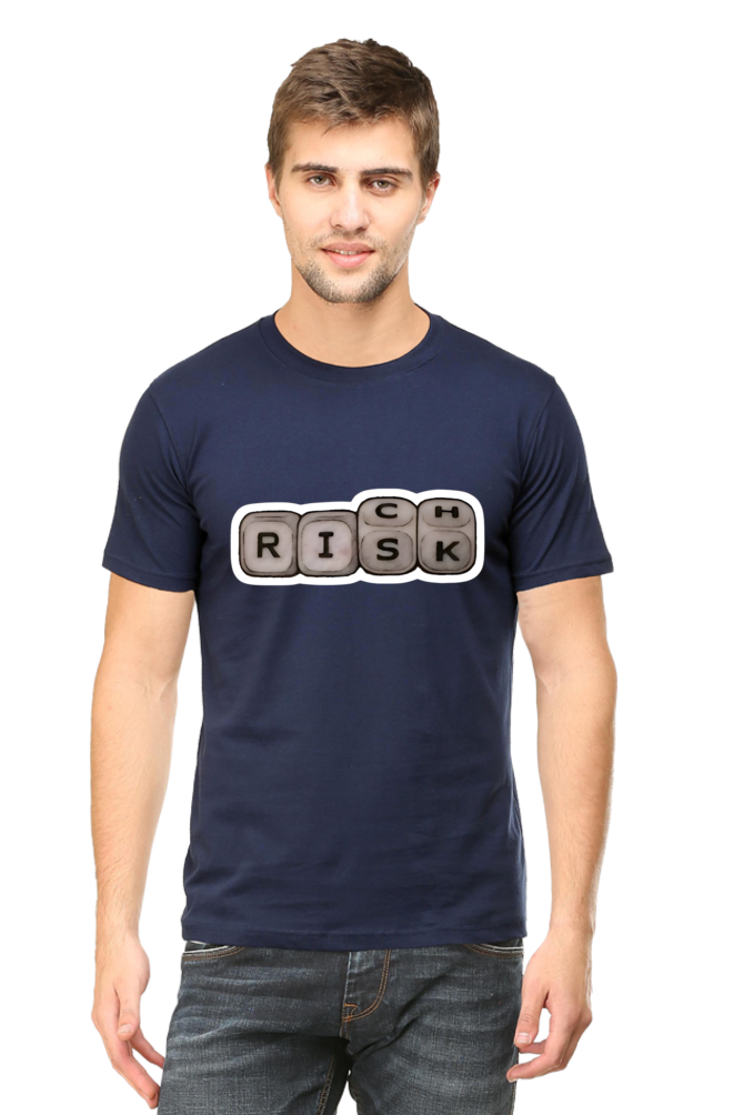 Risk Rich - Round Neck Half Sleeve Classic T-shirt