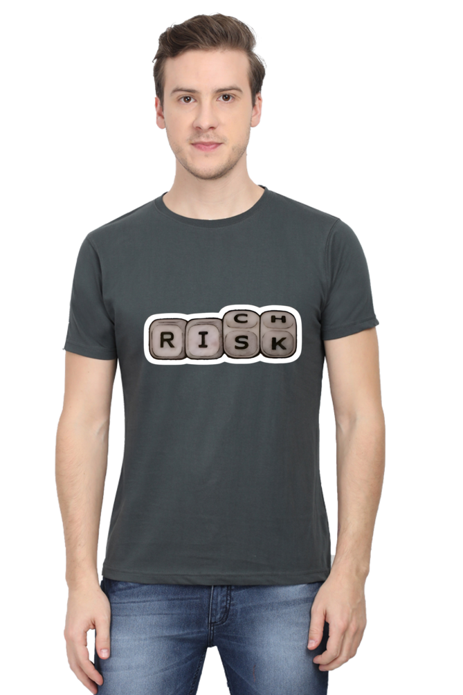 Risk Rich - Round Neck Half Sleeve Classic T-shirt