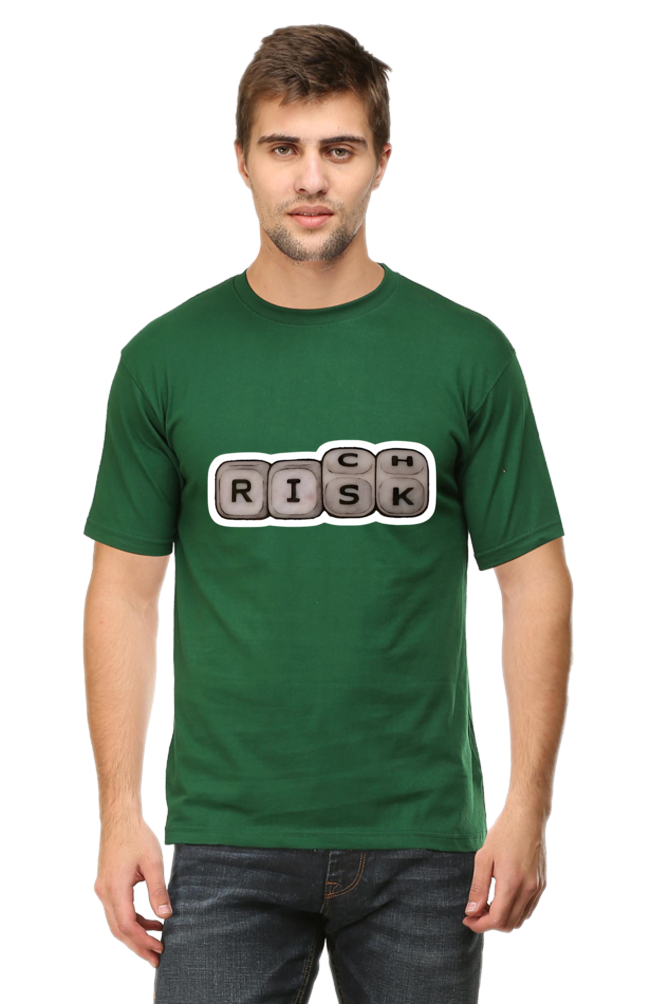 Risk Rich - Round Neck Half Sleeve Classic T-shirt